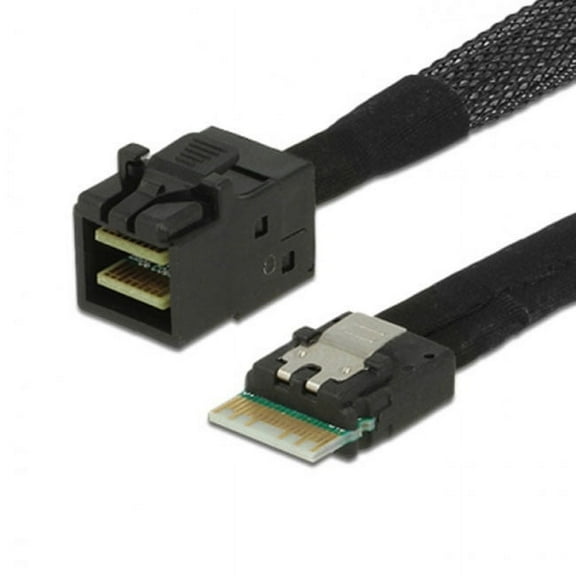 FVH Slim Line SAS 4.0 SFF-8654 4i 38pin Host to HD Mini SAS 4i SFF-8643 36pin Target Cable 50cm
