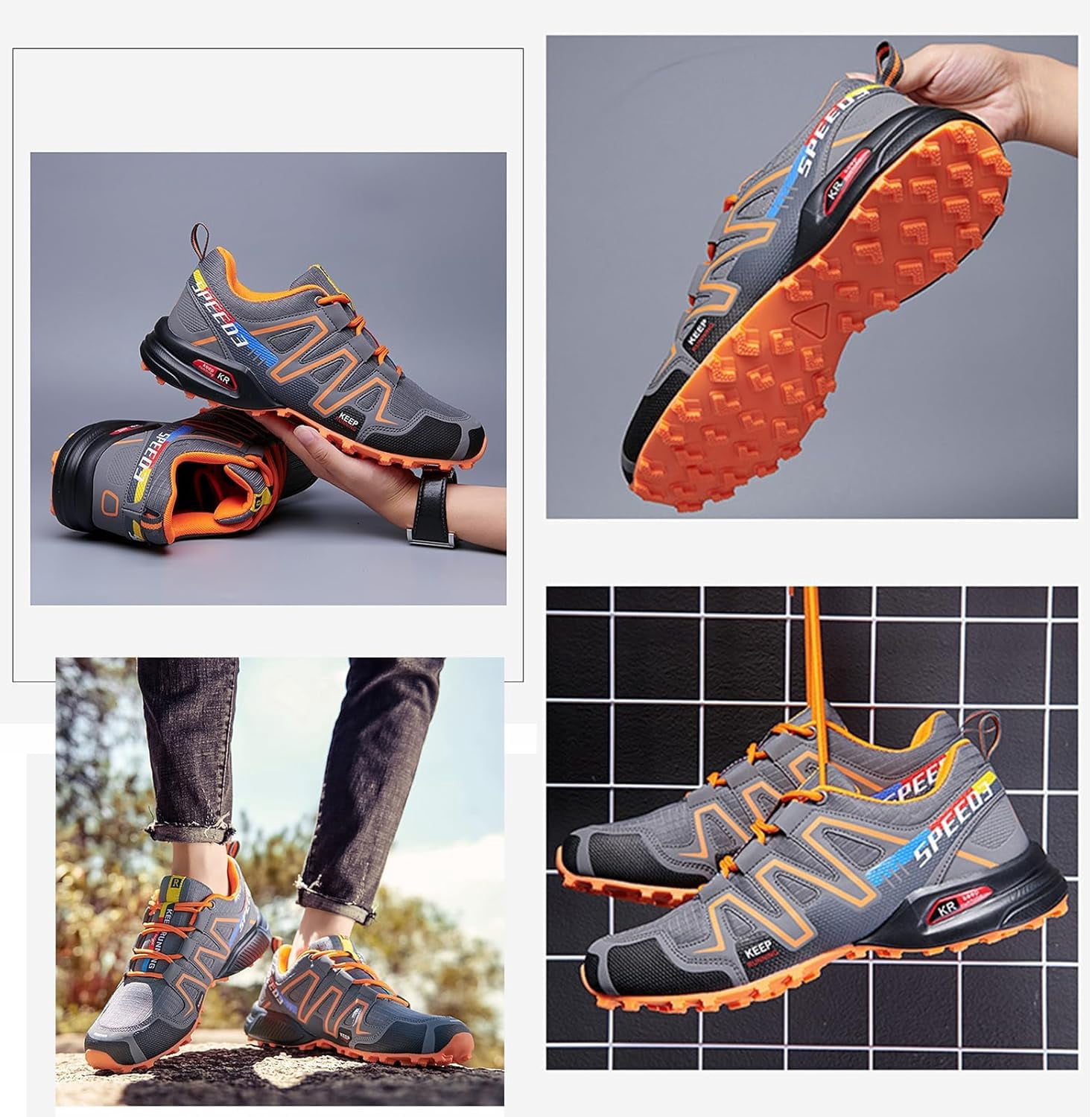Hiking Shoes for Men Women:  Breathable Design with Wide Toe Box,  for Outdoor Comfort