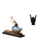 thumbnail image 1 of Estatua de bailarina de ballet, figura decorativa, escultura de resina, obra de arte de bailarinas, estatua con gesto de roca, adecuada para regalar,, 1 of 8