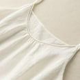 thumbnail image 3 of SHITINN Women's New Summer Pure Suspenders Linen Solid Color On The Outside To Wear Literary and Retro Thin Loose Suspenders Vest Sleep Top All Womens Clothes Women Rayon Tops Women Crop Athletic, 3 of 3