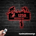 thumbnail image 4 of Handmadetneonsign Cute Cat House Number, Cat Home Address Metal, Custom House Address Sign Plaque 70128, 4 of 5