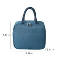thumbnail image 3 of Xihbxyly Bolsa de Almuerzo Reutilizable, Bolsa Térmica con Forro de Aluminio, Diseño Espacioso y Ligero, Ideal para El Trabajo, Picnic, Playa, Paseos En Bote, Viajes, Tamaño 9.45 X 7.87 X 5.51 Pulgad, 3 of 7