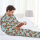 thumbnail image 5 of Balery Dachshund Christmas Play Pijama para Hombre de Dos Piezas con Manga Larga, Conjunto de Dormir y Descanso Suave con Bolsillos-XX-Large, 5 of 6