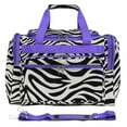 thumbnail image 3 of World Traveler 16-inch Carry-On Duffel Bag - Red Trim Zebra, 3 of 7