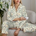 thumbnail image 5 of KLL Bicycles And Boards Print Women's Long Sleeve Pajamas with Pants Sleepwear Loungewear 2 Set-Small, 5 of 7
