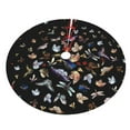 thumbnail image 3 of Kll 30" Christmas Tree Skirt Butterfly1 Xmas Tree Skirts Mat For New Year Xmas Holiday Party Indoor Outdoor Home Decoration, 3 of 9