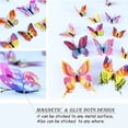 thumbnail image 4 of Decoración de pared con mariposas, 48 piezas, manualidades de pared DIY, pegatinas de mariposas 3D para decoraciones de fiesta con imanes, 4 of 6