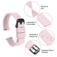 thumbnail image 6 of Uxcell Silicone Watch Band Quick Release Soft Rubber Watch Strap Pink/Black 14mm, 6 of 7