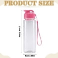 thumbnail image 3 of Plastic Water Bottles with Top Lid and Lanyard, Reusable Water Bottle with Carry Handle Leak Proof Sports Water Bottle for Gym School Travel Hiking, BPA Free Hydration Bottle, 3 of 7