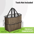 thumbnail image 3 of Bright Checkered Garden Tools Bag, Water-proof Oxford Garden Tote Home Organizer Gardening Tool Bag Kit Holder with 8 Pockets for Indoor and Outdoor Gardening (Tools Not Included), 3 of 6