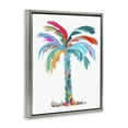 thumbnail image 4 of Stupell Industries Vivid Palm Tree Botanical & Floral Painting Gray Floater Framed Canvas Art Print Wall Art, 25 x 31, 4 of 10