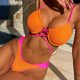 thumbnail image 1 of Trajes de baño Amzcrzy Tankini para mujer, trajes de baño, trajes de baño, bikini de control de abdomen, moda para mujer, bikini de playa dividido sin espalda, traje de baño naranja, L, 1 of 5