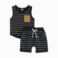 thumbnail image 6 of Toddler Baby Boy Clothes Stripes Sleeveless Tank Tops Shorts Set Cute Baby Boy Summer Clothes Outfits Kaprioy Baby Boy Clothes 6M 12M 18M 24M 2T 3T, 6 of 6