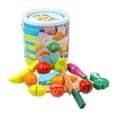 thumbnail image 1 of Juguete educativo para jugar a la comida, juego de rol de Aprendizaje Temprano, juguetes de cocina de imitación, juguetes de corte de frutas y, 1 of 9