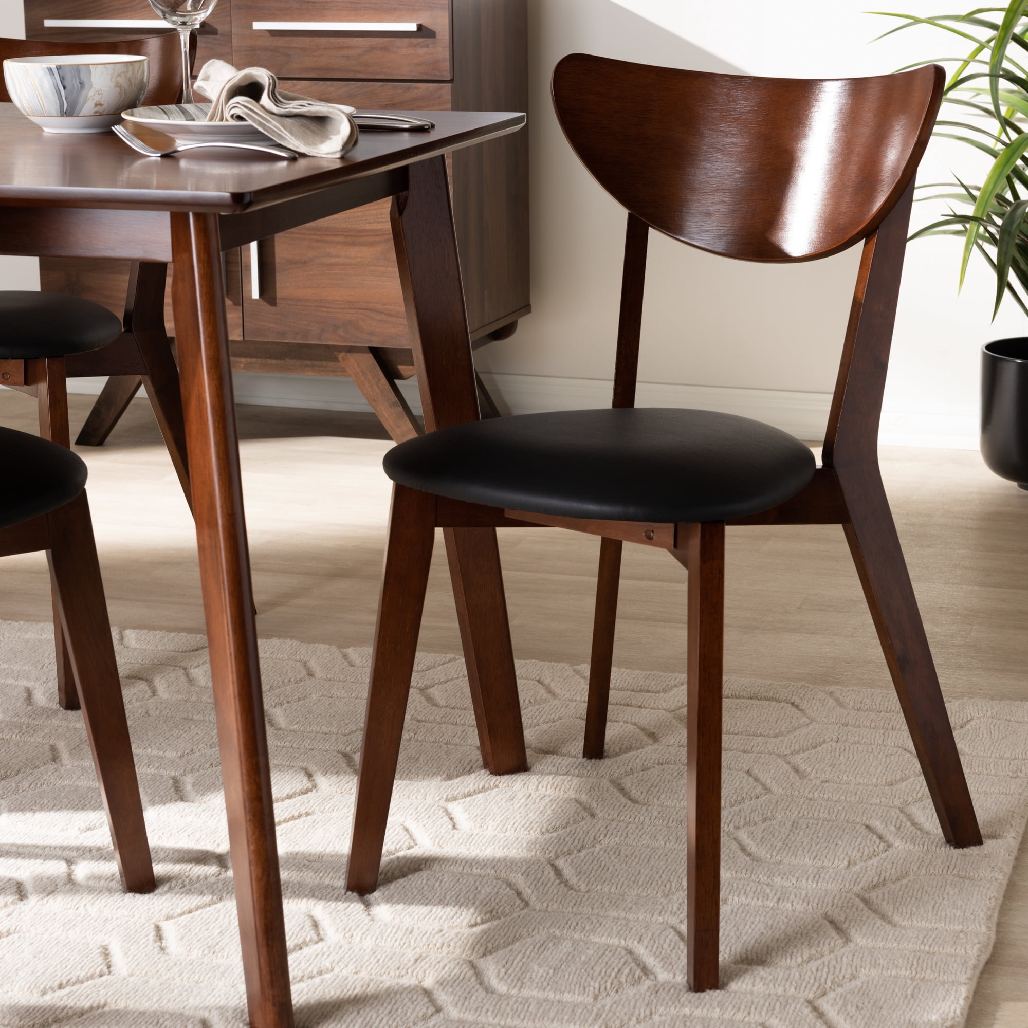 Bellamy Studios Somer 5 Piece Dining Set, Walnut