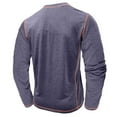 thumbnail image 4 of Men Henley Long Sleeve Hvyesh Mens Shirts Long Sleeve Casual Classic Henley T-Shirts Lightweight Button Muscle Fit Tee Shirts, 4 of 9