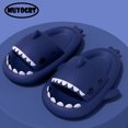 thumbnail image 2 of Zapatillas de tiburón de verano para hombre y mujer, zapatos de Casa informales con degradado, antideslizantes de Eva, Chanclas de playa, novedad, 2 of 4