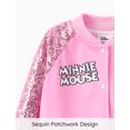 thumbnail image 4 of Chaqueta Disney Minnie Mouse con lentejuelas tipo bomber para niñas del equipo universitario de 7 a 8 años, 4 of 6