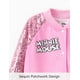 thumbnail image 4 of Chaqueta Disney Minnie Mouse con lentejuelas tipo bomber para niñas del equipo universitario de 7 a 8 años, 4 of 6
