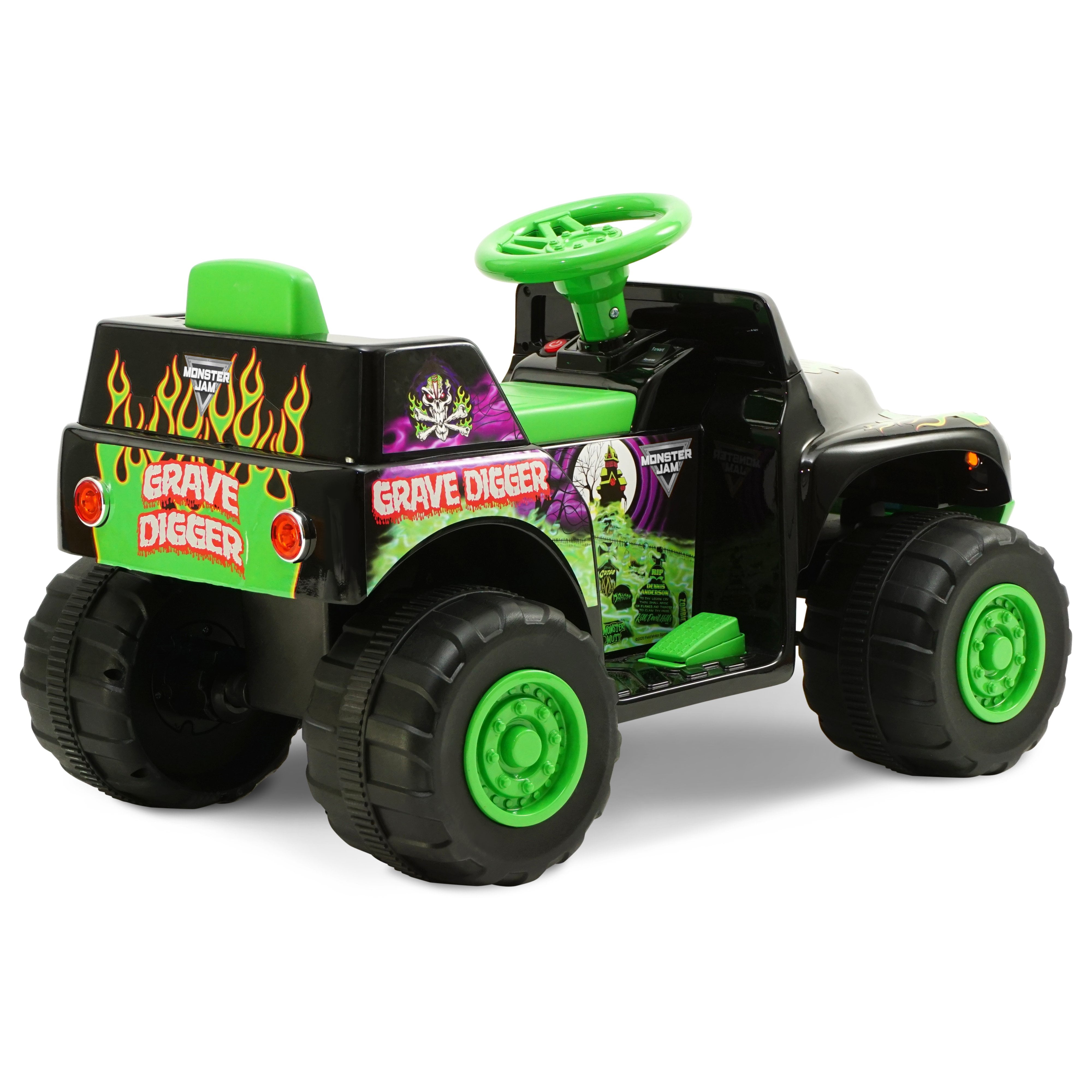 monster jam grave digger mini quad 6v