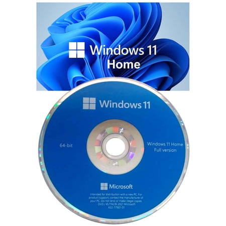 Microsoft Windows 11 Home OEM 64 Bit DVD Install & Upgrade DVD Software