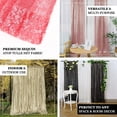 thumbnail image 4 of Efavormart 2 Panels Coral Glitzy Sequin Room Darkening Window Treatment Panel Drapes With Rod Pockets 52"Wx64"L, 4 of 11