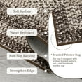 thumbnail image 6 of Garvee 2'x10' Printed Braided Runner Rugs Farmhouse Bordered Carpet, Machine Washable Indoor Area Rug Non-Slip Low Pile Rugs for Hallway Bedroom Kitchen Entryway, Camel, 6 of 9