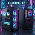 thumbnail image 3 of STGAubron Gaming PC Computer, Ryzen 5 2400G,RX 580 16G,16GB DDR4, 512GB SSD, WiFi 6, BT 5.0, RGB Fan x 6, Win 11 Home, 3 of 5