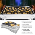 thumbnail image 3 of Disketp Windshield Sun Shade, Car Sun Shade for Front Window Royal Blue Plaid Sunflower Sunshades Sun Visor Protector Blocks UV Rays Foldable, 3 of 5