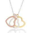 thumbnail image 2 of Montana Silversmiths Women's Trio Heart Shadow Charm Necklace Silver One Size, 2 of 2
