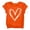 Orange, variant on YunPes Cute Heart Print Shirt Casual Loose Fit Short Sleeve Summer Streetwear Sports Top Valentine's Day Basic Toddler Undershirt