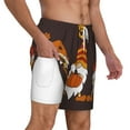thumbnail image 3 of Gaeub Fall Gnomes Mens Swim Trunks Stretch Beach Shorts Quick Dry for Men Swim Shorts Swimwear with Pockets- Medium, 3 of 9