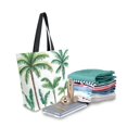 thumbnail image 2 of Large Canvas Bag 13.5x5.1x15 Inch Canvas Bag Shopping Canvas Bag Suitable For Outing Shopping Travel Out Of Large Capacity Storage Kathon Palm Tree, 2 of 9
