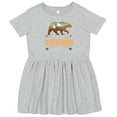 thumbnail image 3 of Inktastic Wyoming Vacation Bear Silhouette Girls Toddler Dress, 3 of 5