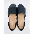 thumbnail image 6 of Sava Women's Calera Flat Slip On Sandal Black Leather - choose size, 6 of 10