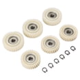 thumbnail image 2 of 6PCS 47.5x13mm 41.5x11mm Oblique Planetary Gear 35 31 Teeth Helical Gears with 7.94mm Bearings for E White Nylon+alloy steel, 2 of 9
