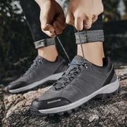 HOBIBEAR Mens Sneakers Leather Running Shoes Trainers Sneaker Casual Hiking Shoes