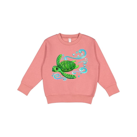 Inktastic Sea Turtle Swimming Toddler Sweatshirt