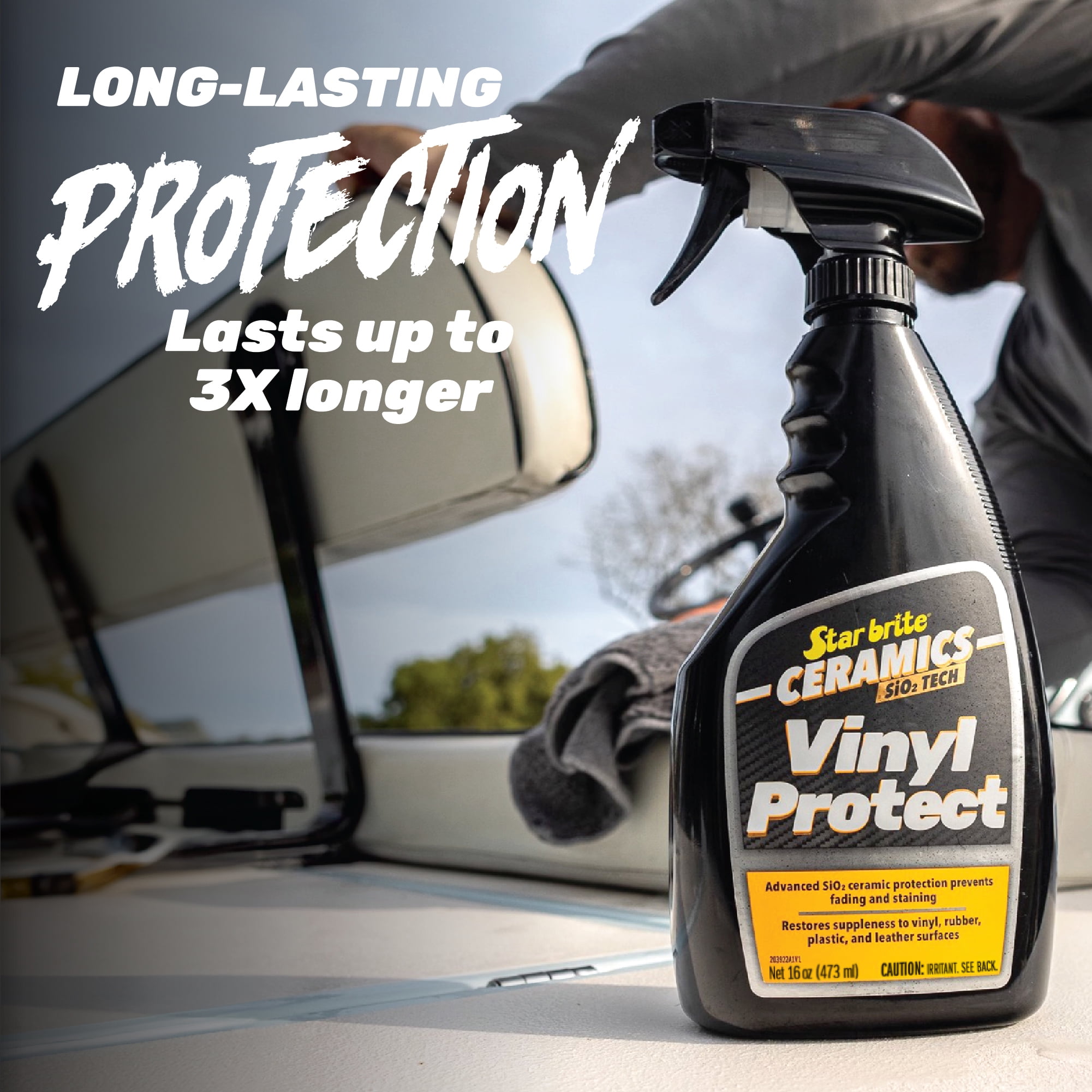 STAR BRITE Ceramics Vinyl Protect - Ultimate Upholstery & Vinyl Protection, SiO2 Infused, UV & Stain Resistant