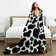 thumbnail image 5 of Cow Print Blankets and Throws, Cow Blanket for Adults, Cowhide Blanket for Girls, Cow Baby Blanket, Cow Print Stuff for Women, Highland Cow Decor for Bedroom, Soft Fleece Blanket for Women 60"x80", 5 of 6