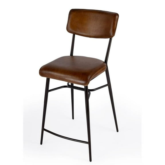 Butler Specialty Odessa 26" Square Leather Counter Stool