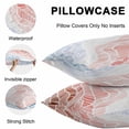 thumbnail image 5 of Throw Pillow Covers 18x18 Inch Set of 2, Ombre Orange Blue Waterproof Outdoor Pillow Covers, Summer Coastal Ocean Sea Beach Wave Decorative Cushion Pillowcases for Couch, Sofa, Bed, Garden, Patio, 5 of 9