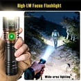 thumbnail image 3 of HNGLNGJOE 5000 Lumens Tactical Flashlight with Ignition, USB-C Rechargeable, 5 Modes, High Power Waterproof for Camping Emergency, 3 of 11