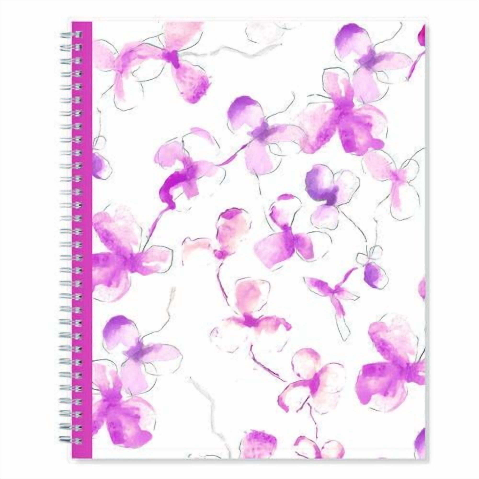 Breast Cancer Awareness Create-Your-Own Cover Weekly/Monthly Planner, Orchids Artwork, 11 x 8.5, 12-Month (Jan to Dec): 2026 | Bundle of 2
