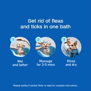 ADAMS Plus Flea & Tick Shampoo with Precor for Dogs & Puppies, Flea Shampoo to Treat Flea Infestations, Kills Ticks, Fleas, Flea Eggs & Lice, Cleans and Conditions Coat, 24 fl oz