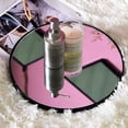 thumbnail image 6 of OUNONA Punch-free Mirror Retro Rope Wall Hanging Mirror Exquisite Makeup Mirror Decorative Mirror for Home Bathroom Bedroom (Black of Edge, Round Shape), 6 of 8