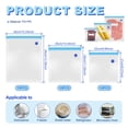 thumbnail image 2 of 30Pcs Sous Vide Bags Reusable, BPA Free Vacuum Sealer Bag, Vacuum Food Storage Bag for Sous Vide Cooking/Microwave Heating -3 Size (S+M+L) Vacuum Zipper Bags, 2 of 10