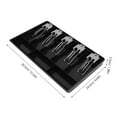 thumbnail image 2 of FONDOTIN Bill Organizer Box Cashier Box Black ABS Multi-compartment for Business Owners 1Set, 2 of 7