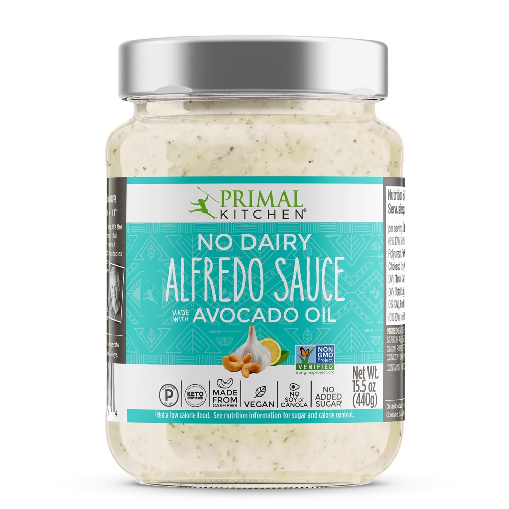 Primal Kitchen No Dairy Alfredo Sauce, made with Avocado Oil, 15.5 oz