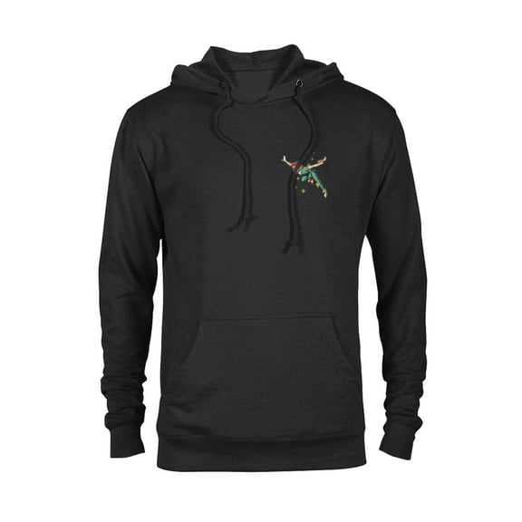Disney Peter Pan Flying with Pixie Dust - Pullover Hoodie for Adults - Customized-Black